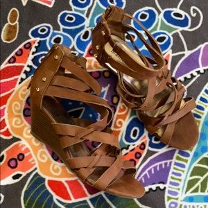 Madden Girl strappy wedge sandal